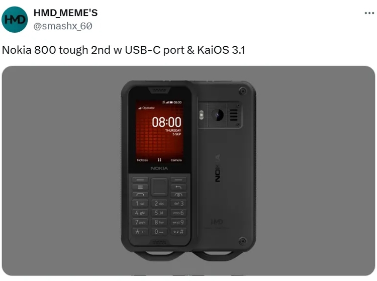 HMD sắp ra mắt Nokia 800 Tough thế hệ mới với nâng cấp hiện đại hơn