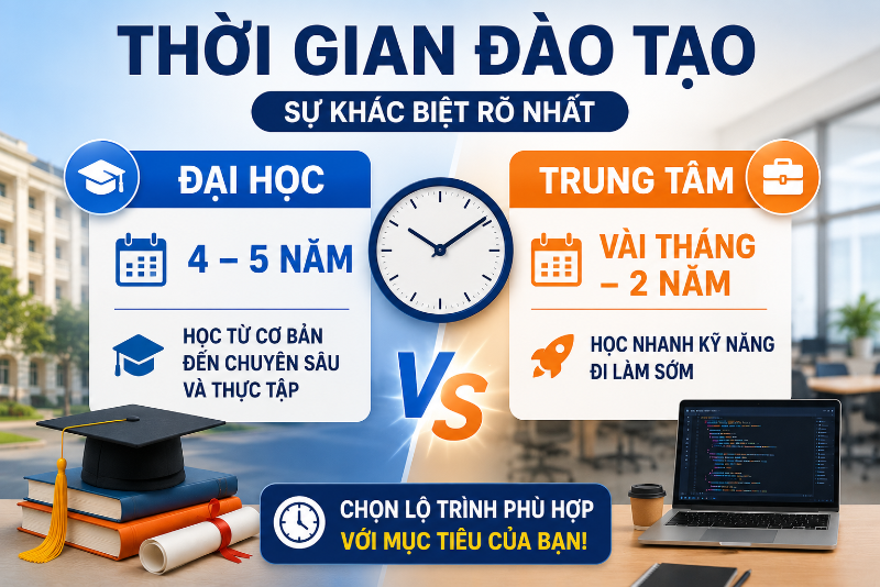 Học lập trình ở trung tâm hay đại học - hình 3