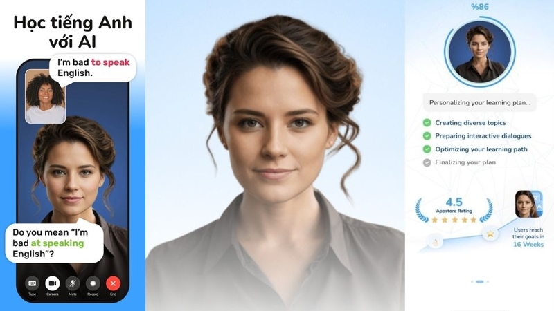 học tiếng Anh bằng AI 2