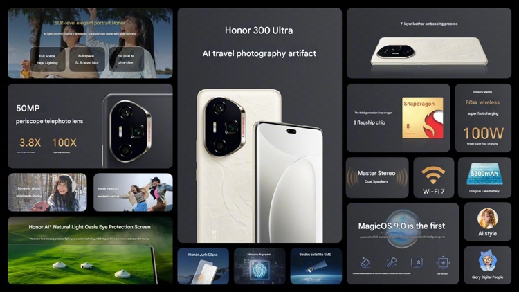 Honor 300 Ultra ra mắt với camera tiềm vọng 50MP và Snapdragon 8 Gen 3 - hình 3