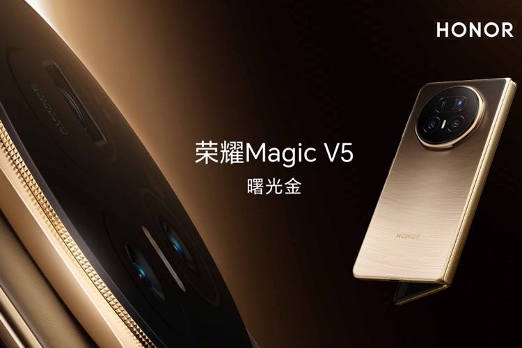HONOR Magic V5 lộ diện thiết kế: Mỏng chỉ 8.8mm, cụm camera siêu khủng - hình 1