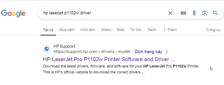 Cài đặt máy in HP Laserjet P1102w - ảnh 3