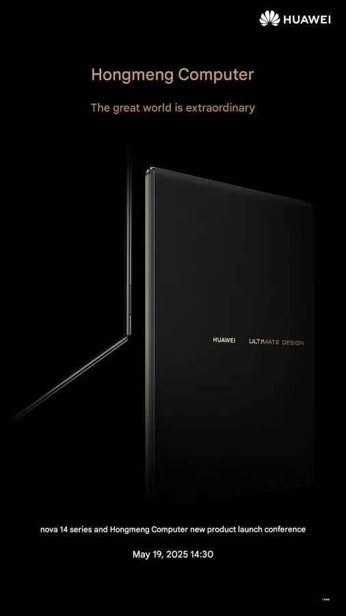 Huawei chuẩn bị ra mắt MateBook Fold Ultimate Design tại sự kiện ngày 19 tháng 5