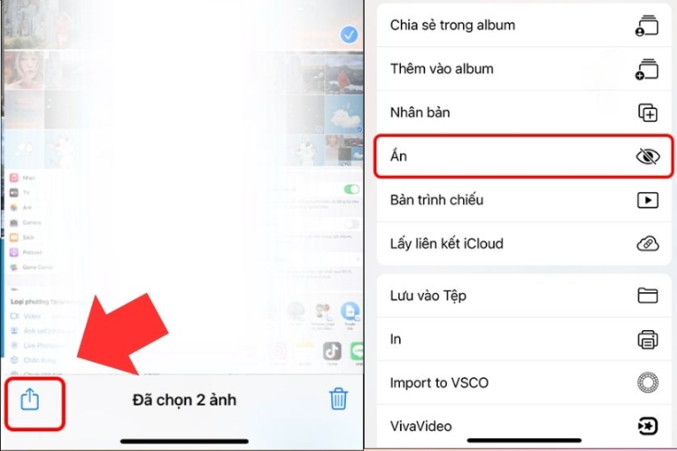 Cách ẩn ảnh bí mật trên iOS hình 2