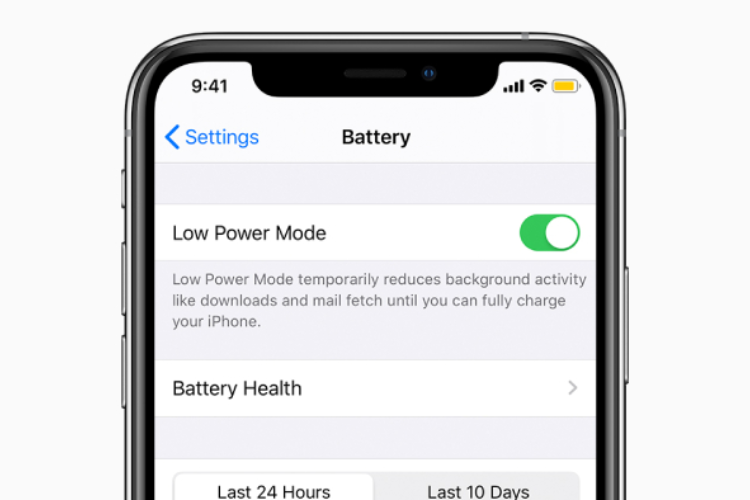 Bật chế độ tiết kiệm pin trên iPhone Xs hình 2