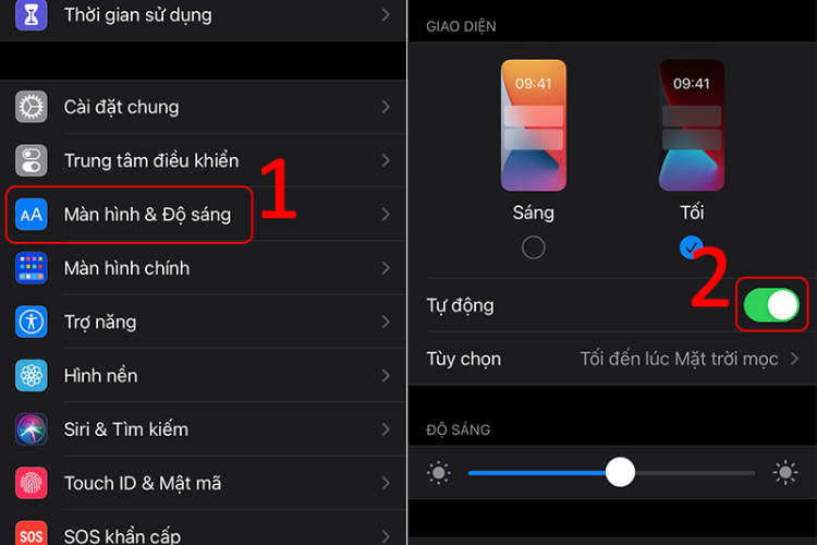 Tắt tự động thay đổi độ sáng màn hình iPhone hình 3