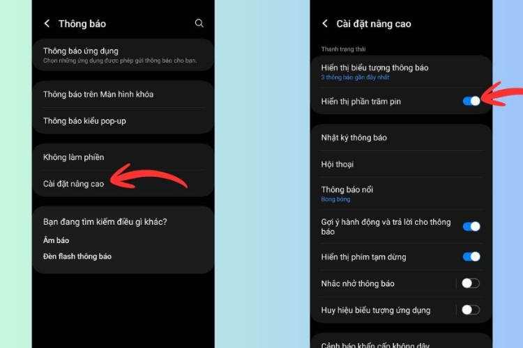 Cách bật hiển thị phần trăm pin iPhone và Android hình 4