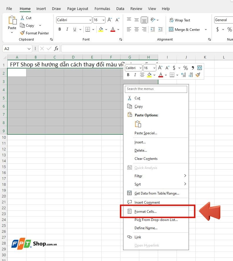 Hướng dẫn cách thay đổi màu viền trong Excel (ảnh 5)