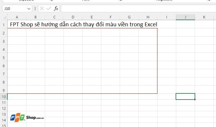 Hướng dẫn cách thay đổi màu viền trong Excel (ảnh 8)