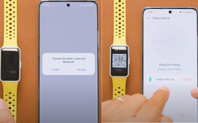 Thực hiện theo hướng dẫn các bước kết nối