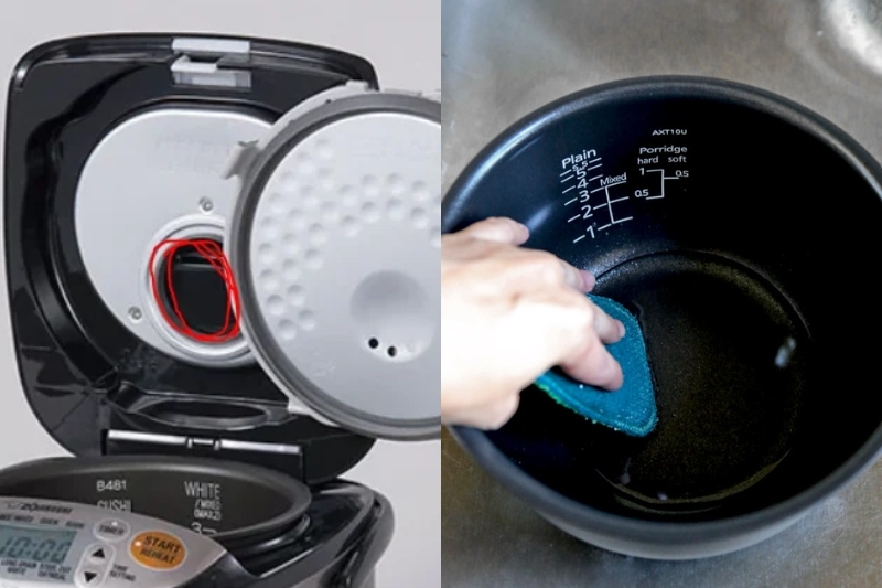 Cách vệ sinh nồi cơm điện Zojirushi NP-ZH18 hợp lí