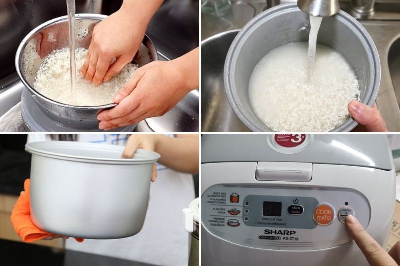 Hướng dẫn sử dụng nồi cơm điện Sharp KS-ZT18 ảnh 4
