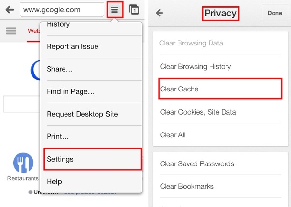 Hướng dẫn xóa cache trình duyệt hình 17