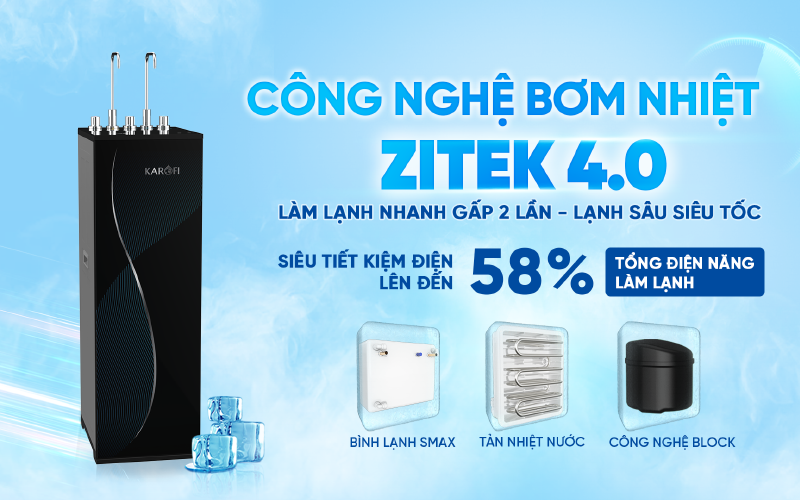 Máy lọc nước nóng lạnh RO Hydrogen Karofi KAD-D69 - hình 4