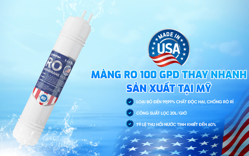 Máy lọc nước nóng lạnh RO Hydrogen Karofi KAD-D69 - hình 6