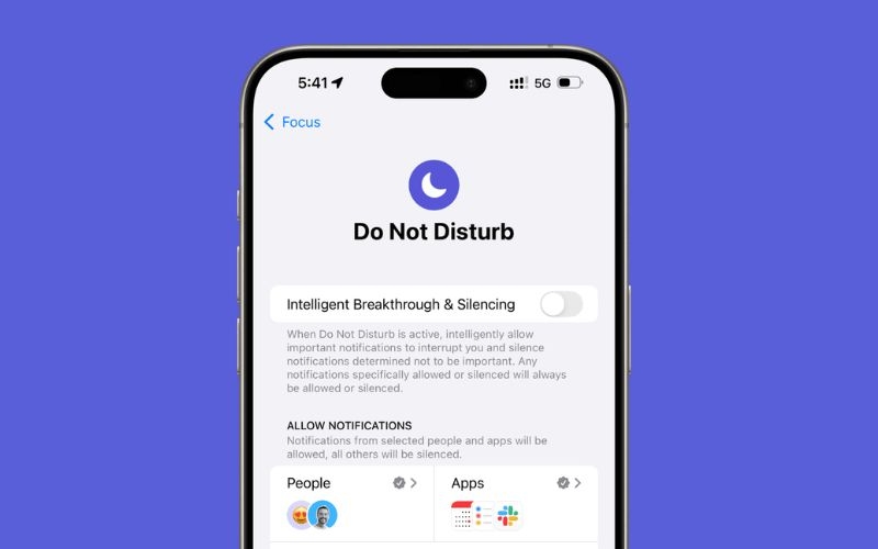 Chế độ Không làm phiền của iPhone