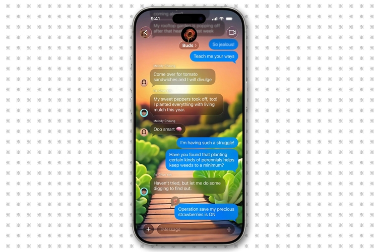 iMessage trên iOS 26 thêm hình nền chat nhóm: Nhỏ mà hữu ích