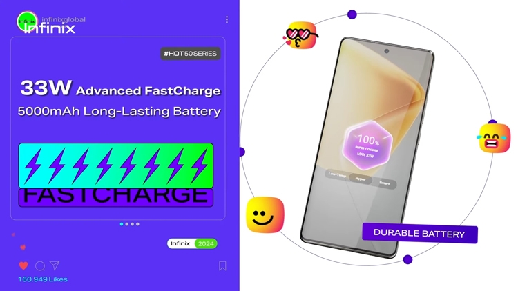 Infinix Hot 50 Pro+ chính thức ra mắt với màn hình AMOLED 120Hz và thiết kế siêu mỏng 6.8mm - hình 3