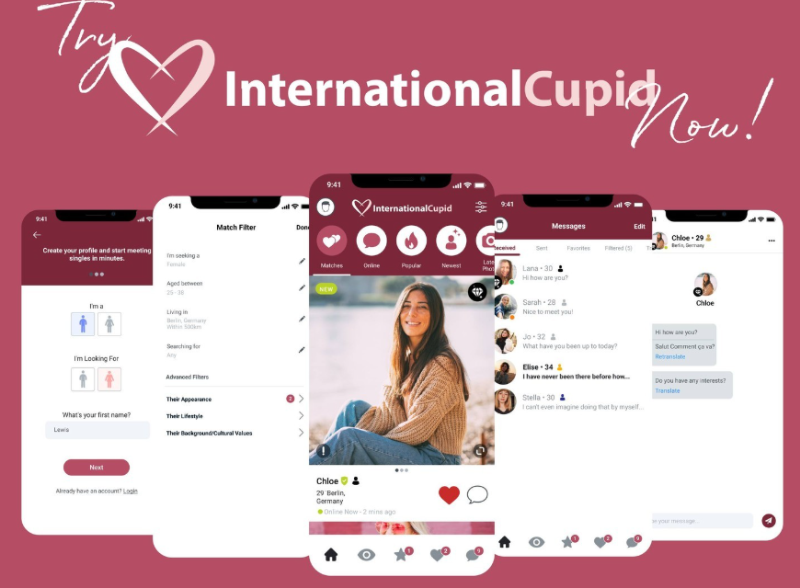InternationalCupid: Ứng dụng hẹn hò quốc tế cho người độc thân