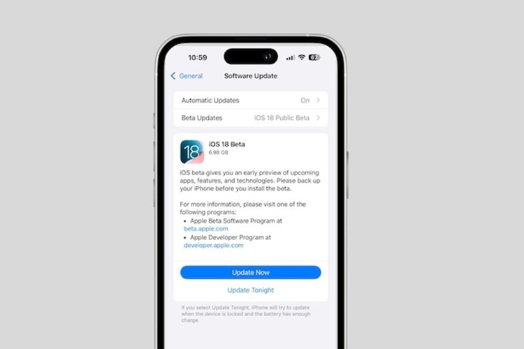 Apple chính thức phát hành bản Public beta đầu tiên cho iOS 18 và ...