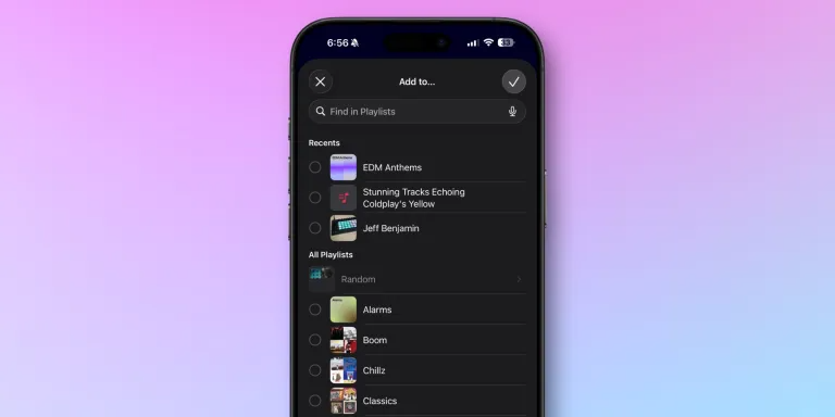Thêm bài hát vào nhiều playlist cùng lúc