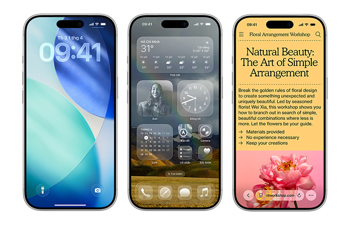 Giao diện Liquid Glass