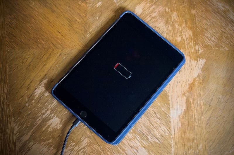 iPad để lâu sạc pin không lên hình 1