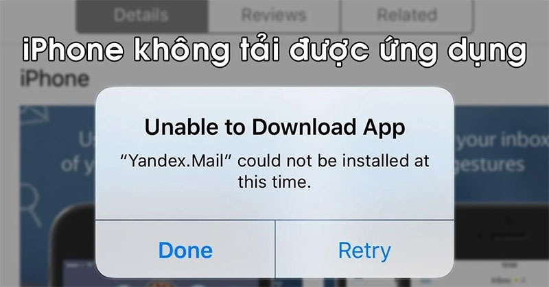 iPhone không tải được ứng dụng hình 1