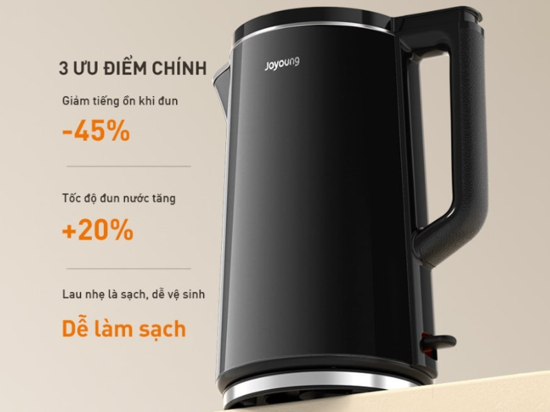 Bình đun siêu tốc inox 2 lớp Joyoung 1.7 lít JEK-588 - hình 1