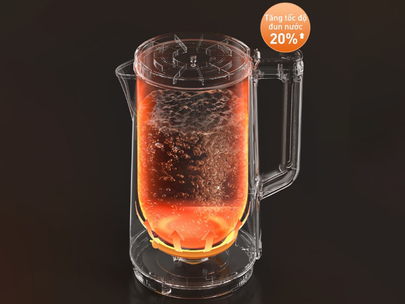 Bình đun siêu tốc inox 2 lớp Joyoung 1.7 lít JEK-588 - hình 2