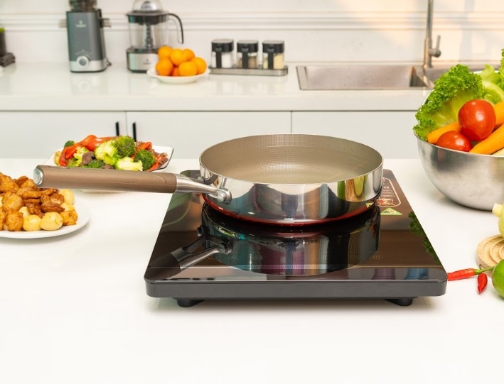 Chảo Inox 304 liền khối chống dính Kalpen Dauer TD28 - hình 4