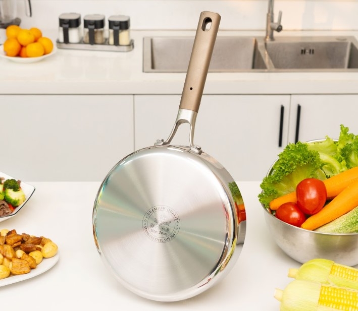 Chảo Inox 304 liền khối chống dính Kalpen Dauer TD28 - hình 6