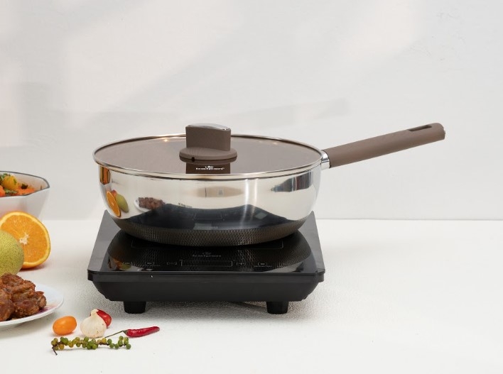 Chảo Inox 304 liền khối chống dính sâu lòng Kalpen Shield TS26 - hình 8