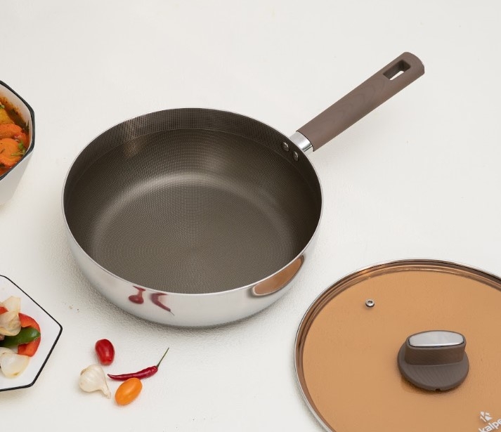 Chảo Inox 304 liền khối chống dính sâu lòng Kalpen Shield TS26 - hình 6