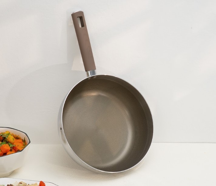 Chảo Inox 304 liền khối chống dính sâu lòng Kalpen Shield TS26 - hình 4
