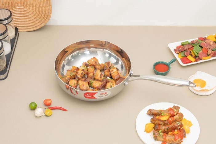 Chảo Inox 304 liền khối sâu lòng Kalpen Zenger KP28 - hình 3