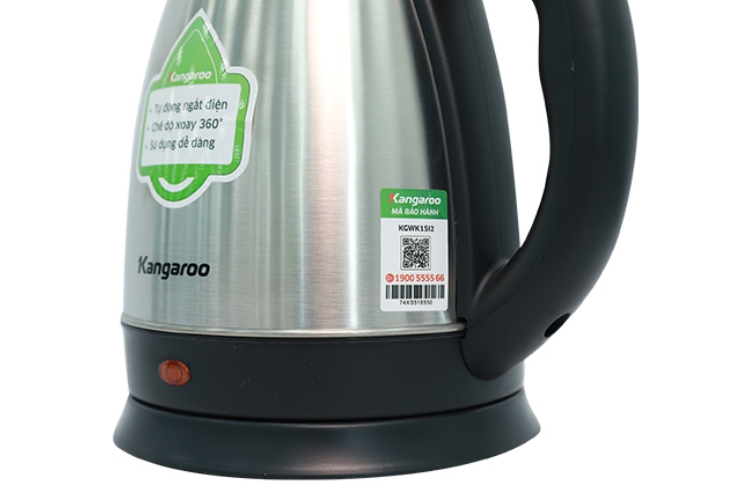 Bình đun siêu tốc inox Kangaroo 1.5 lít KGWK15I2 - hình 3