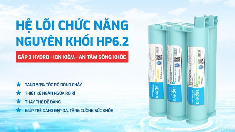 Máy lọc nước nóng lạnh RO Hydro-ion kiềm Karofi KAE-S86 - hình 8