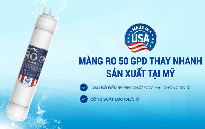 Máy lọc nước RO Hydrogen Karofi KAQ-L06 - hình 6