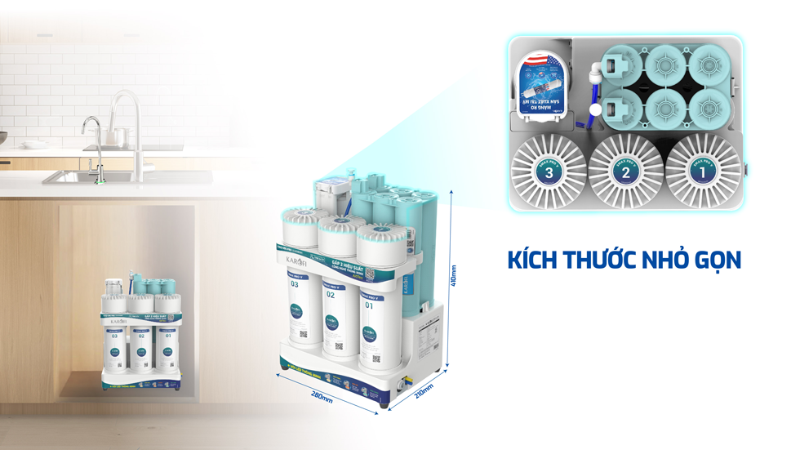 Máy lọc nước RO Hydrogen Karofi KAQ-U95 Pro - hình 2