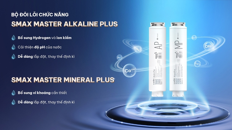 Máy lọc nước nóng lạnh RO Hydrogen Karofi PLATINUM S66 12 lõi - hình 6