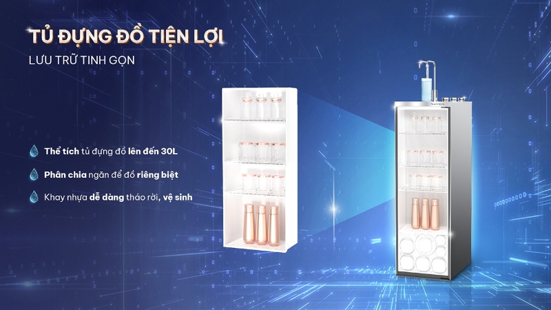 Máy lọc nước nóng lạnh RO Hydrogen Karofi PLATINUM S66 12 lõi - hình 11