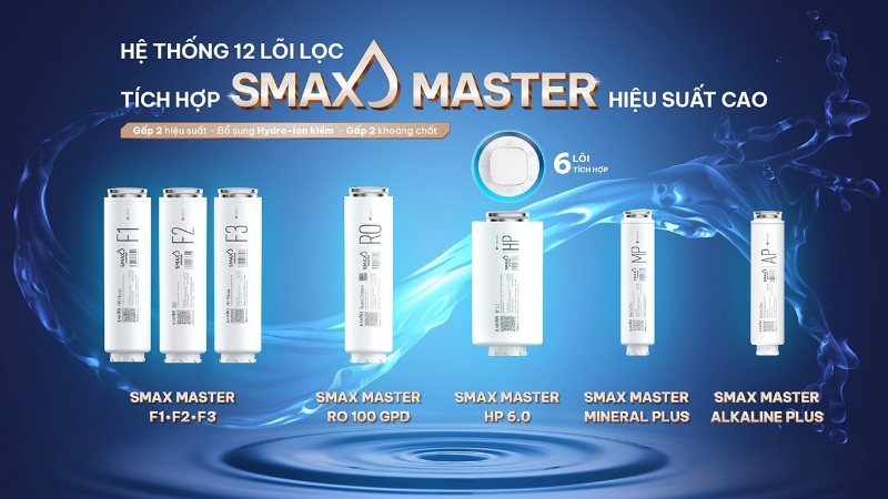 Máy lọc nước nóng lạnh RO Hydrogen Karofi PLATINUM S66 12 lõi - hình 2