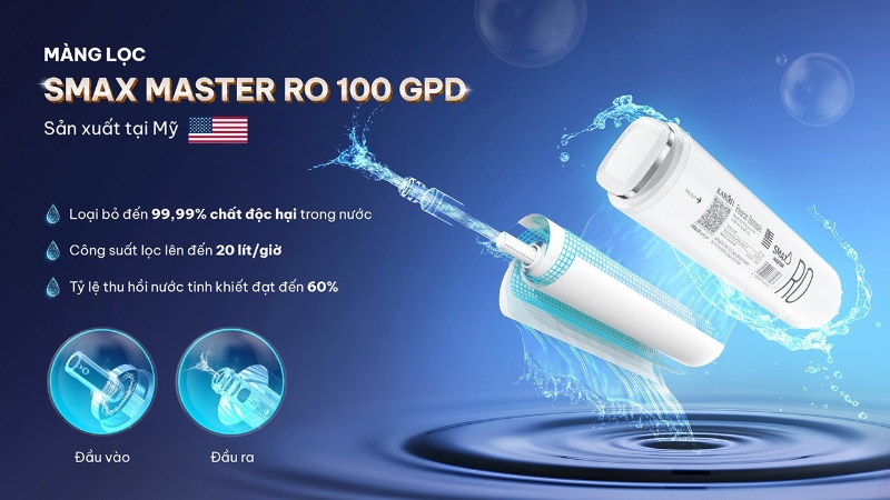 Máy lọc nước nóng lạnh RO Hydrogen Karofi PLATINUM S66 12 lõi - hình 4