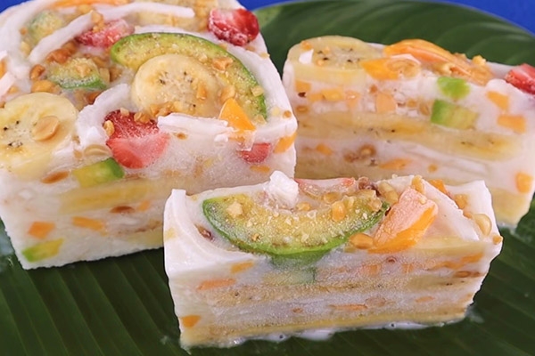 kem chuối trái cây 1