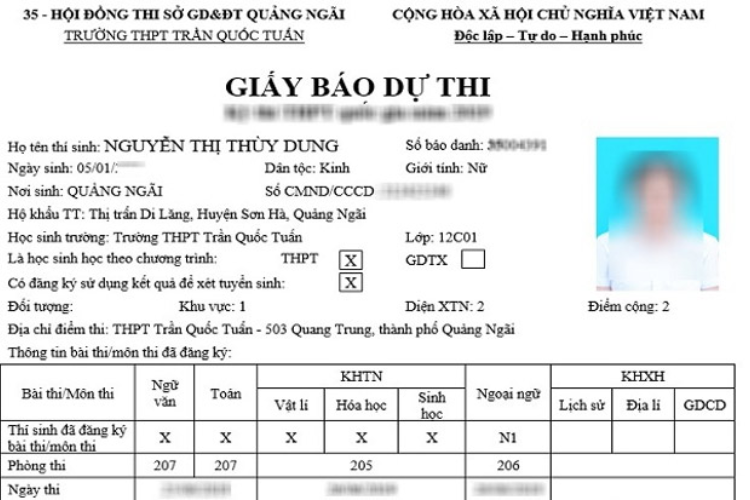 Khi nào có giấy báo dự thi tốt nghiệp THPT 2025 hình 2