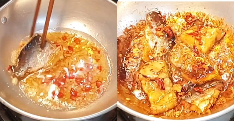 Khô cá tra chiên giấm đường hình 3