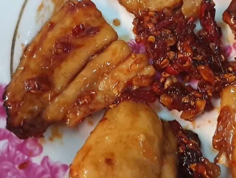Khô cá tra chiên giấm đường hình 4