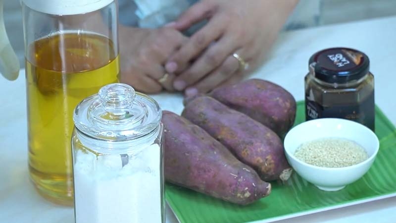 khoai lang lắc mật ong 1