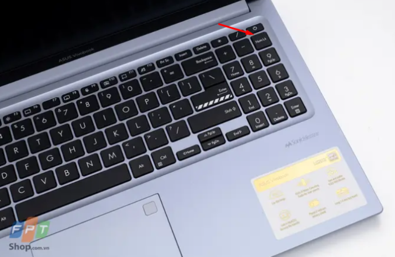 Không đánh được số trên bàn phím laptop Asus - hình 1
